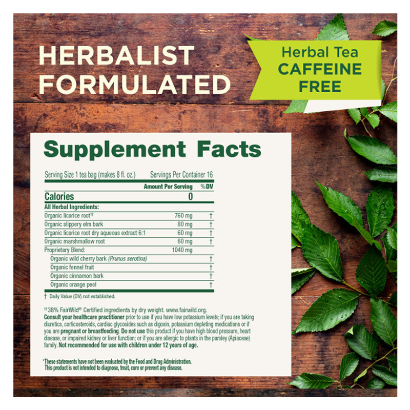 Traditional Medicinals Organic Throat Coat Herb Tea 16ct