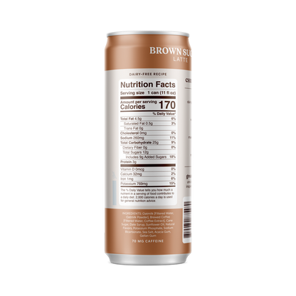 Chamberlain Coffee Oatmilk Brown Sugar Latte 11oz Can
