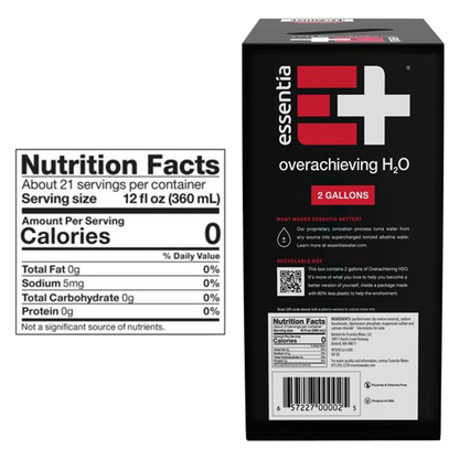 Essentia Water 2 Gallon Box