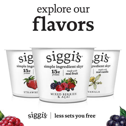 Siggi’s Mixed Berries & Acai Icelandic Skyr Nonfat Yogurt - 5.3oz
