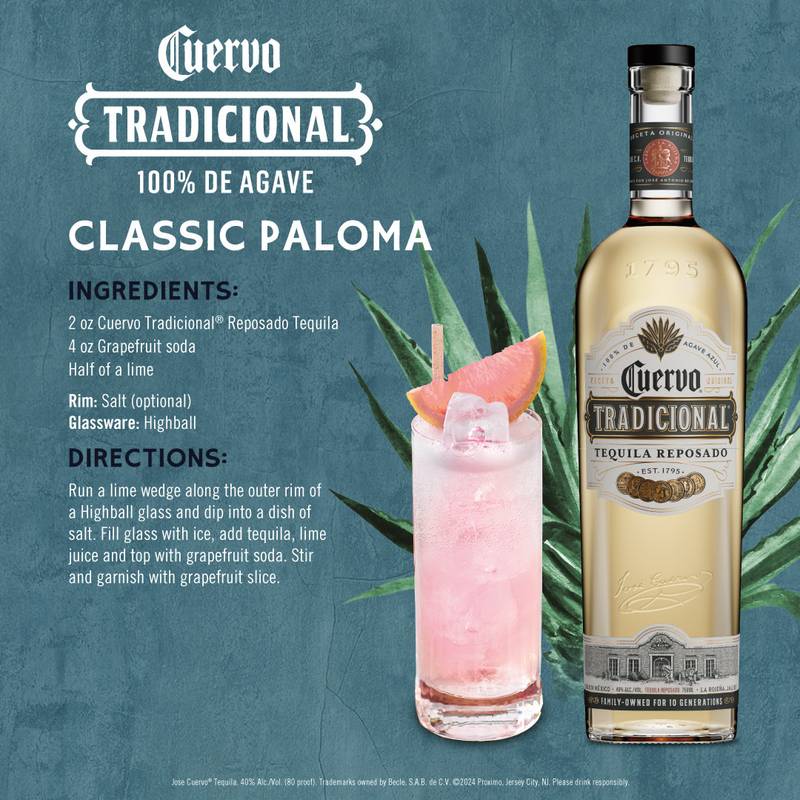 Jose Cuervo Tradicional Reposado Tequila 750ml (80 Proof)