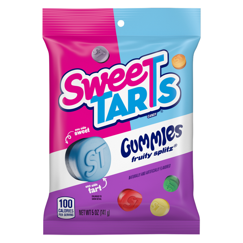 SweeTARTS Gummies Fruity Splitz Candy, 5 oz