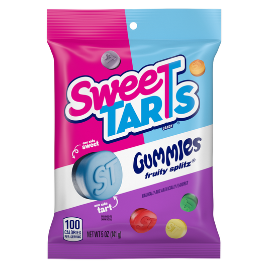 SweeTARTS Gummies Fruity Splitz Candy, 5 oz
