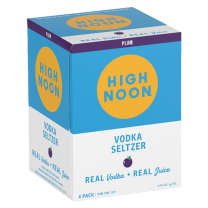 High Noon Plum Vodka Seltzer 4pk 12oz Cans