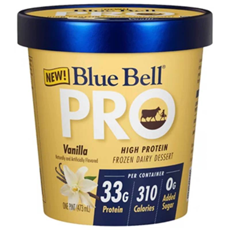 Blue Bell Pro Vanilla Ice Cream Pint 16oz