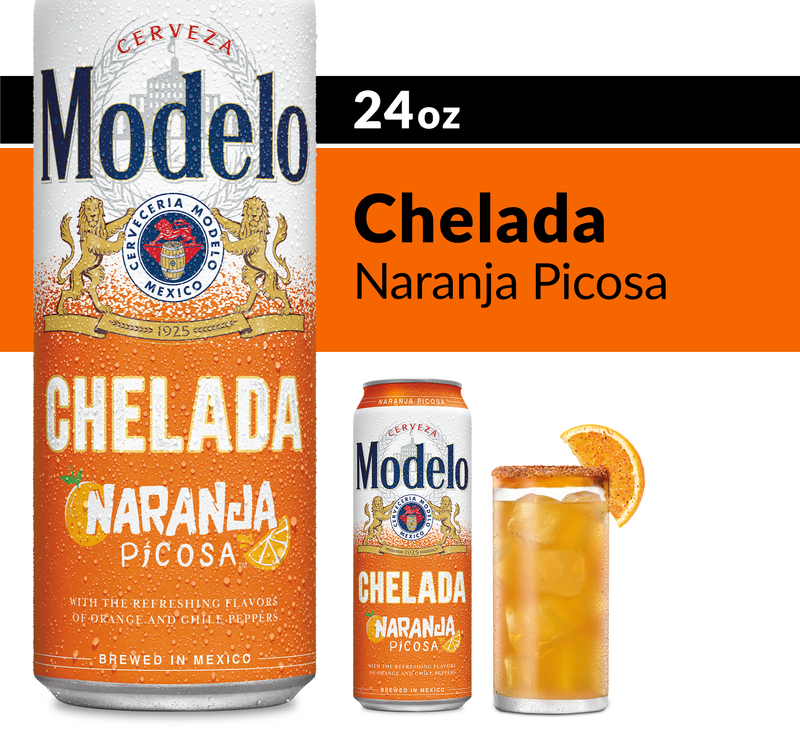 Modelo Chelada Naranja Picosa Single 24oz Can 3.2% ABV