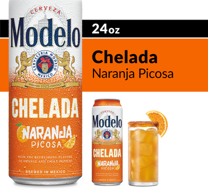 Modelo Chelada Naranja Picosa Single 24oz Can 3.2% ABV