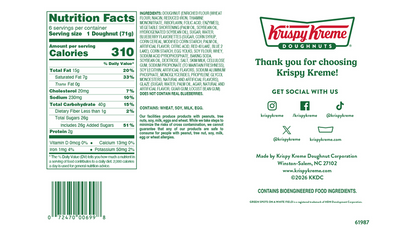 Krispy Kreme® Blueberry Old-Fashioned Doughnuts