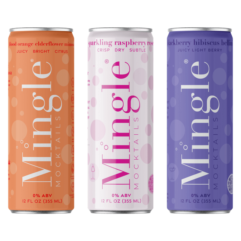 Mingle Mocktails Non-Alcoholic Sparkler Variety Pack 6pk 12oz Can