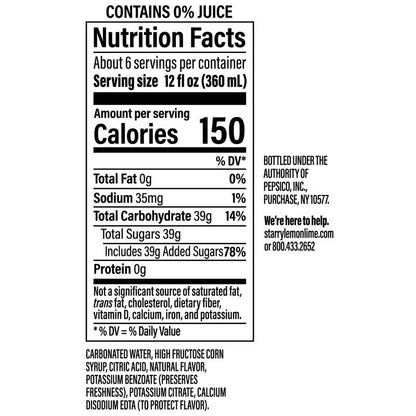 Starry Lemon Lime 2L Btl