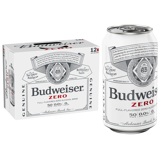 Budweiser Zero 12pk 12oz Can 0.0% ABV