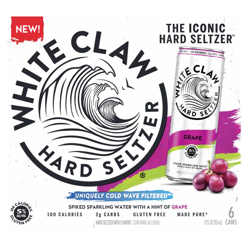 White Claw Grape 6pk 12oz Can 5% ABV