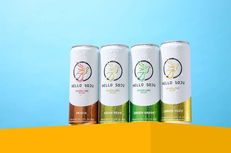 Hello Soju Variety Pack 8pk 12oz Can 7% ABV