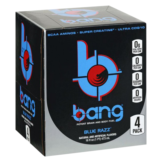 Bang Energy Blue Razz 4pk 16oz