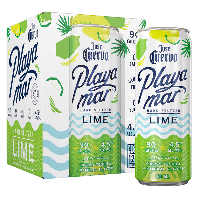 Jose Cuervo Playamar Lime Ready to Drink Cocktail 4 pk 355ml Can 4.5% ABV