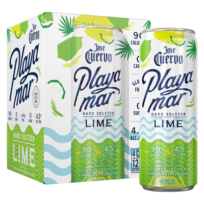Jose Cuervo Playamar Lime Ready to Drink Cocktail 4 pk 355ml Can 4.5% ABV