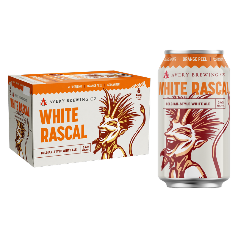 Avery White Rascal 6pk 12oz Can 5.6% ABV