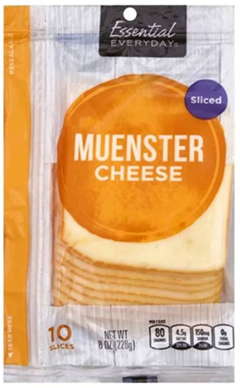Essential Everyday Muenster Cheese Slices - 8oz