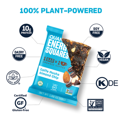 Quantum Energy Squares Caffe Mocha Almond Chip Bar 1.69oz