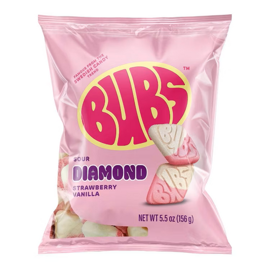 Bubs Sour Diamond Strawberry Vanilla, 5.5 oz