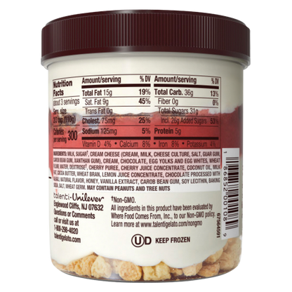 Talenti Gelato Layers Chocolate Cherry Cheesecake 10.8oz