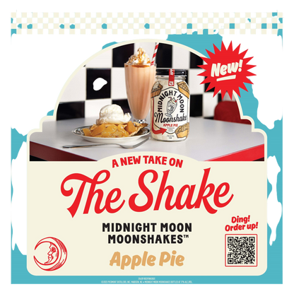 Midnight Moon Apple Pie Moonshake, 50ml, 34 Proof (17% ABV)