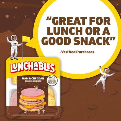 Lunchables Ham & Cheddar Cracker Stackers -  3.2oz