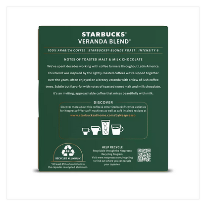 Starbucks by Nespresso Vertuo Line Veranda Blend 8ct