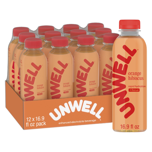 Unwell Orange Hibiscus Hydration Drink 12pk 16.9oz Btl- XL