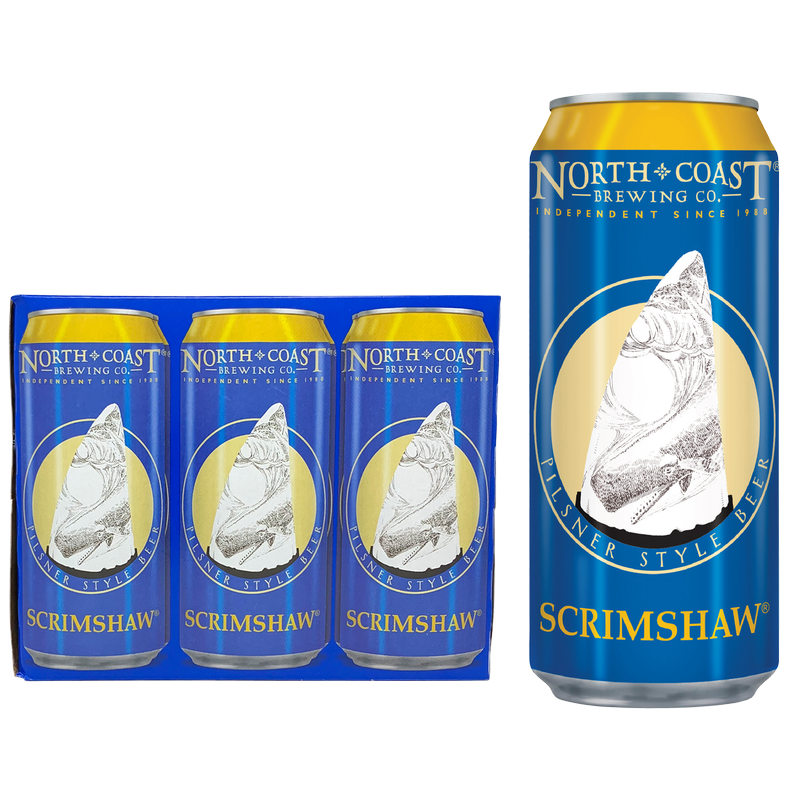 North Coast Brewing Scrimshaw Pilsner 6pk 16oz Can