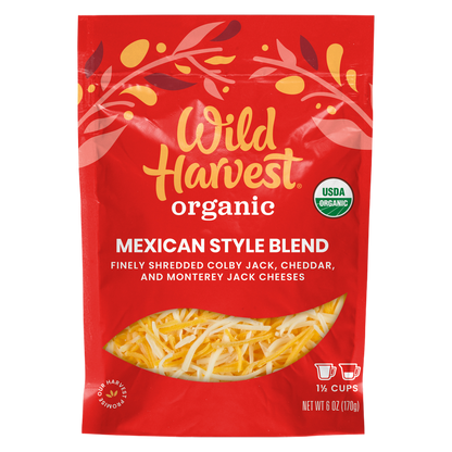 Wild Harvest Organic Shredded Mexican Cheese - 6oz