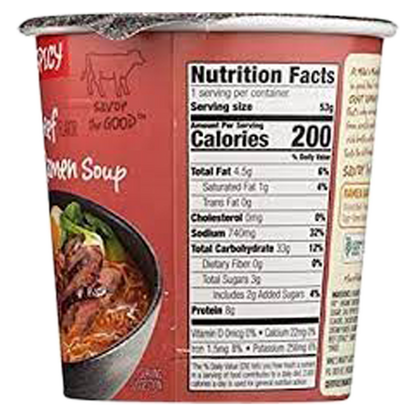 Mike's Mighty Good Spicy Beef Craft Ramen Soup Cup 1.8oz