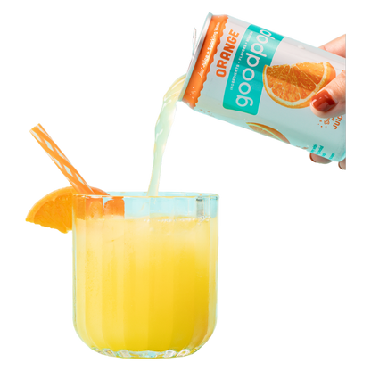 GoodPop Orange Juice & Bubbly Water Water 6pk 7.5oz Mini Can