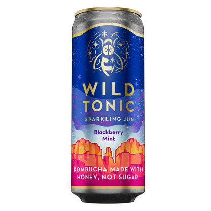 Wild Tonic Blackberry Mint Kombucha 12oz Can