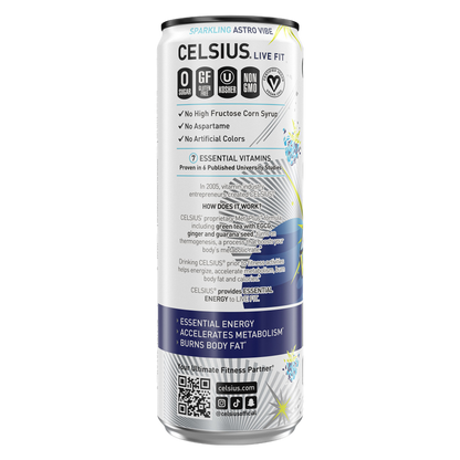 CELSIUS Sparkling Astro Vibe Energy Drink 12oz Can