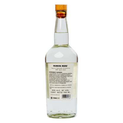 Primera Mano Tequila Reposado Cristalino 750ml (80 Proof)