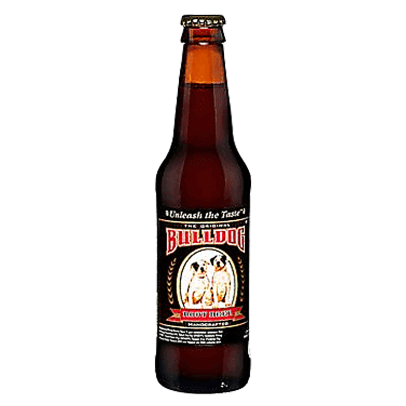 Bull Dog Root Beer 12oz Glass Bottle