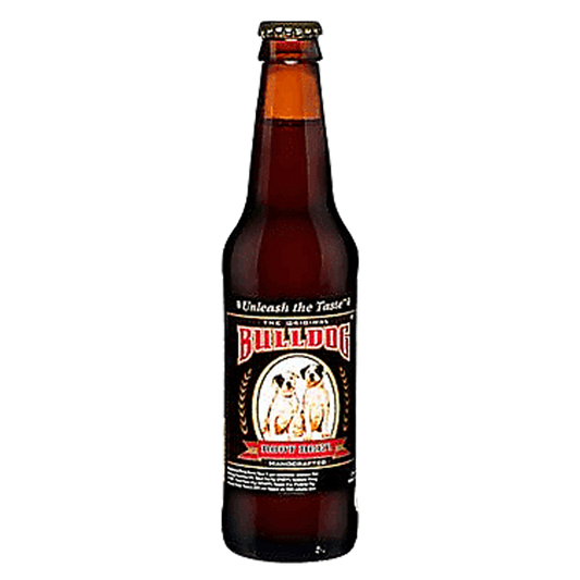 Bull Dog Root Beer 12oz Glass Bottle