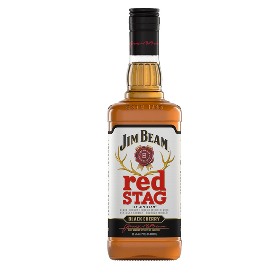 Jim Beam Red Stag Black Cherry Whiskey 1L (65 Proof)