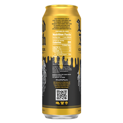 Liquid Death Iced Tea Grim Leafer 19.2oz King Size Can