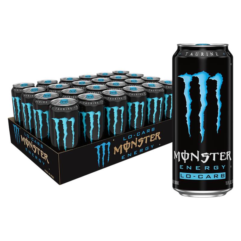Monster Energy Lo-Carb 24pk16oz Can- XL