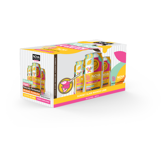 NOVA Kombucha Sunset Slam 6pk 12oz Can