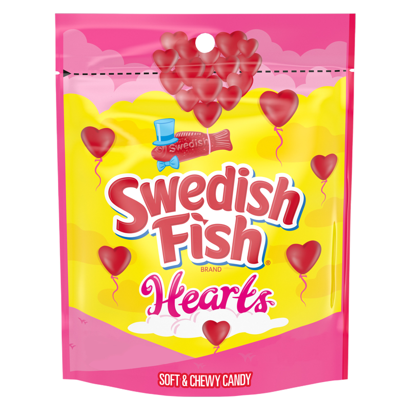 Swedish Fish Hearts, 10oz