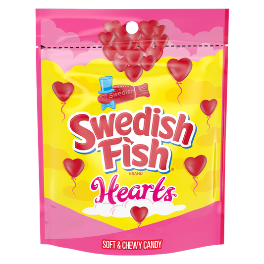 Swedish Fish Hearts, 10oz