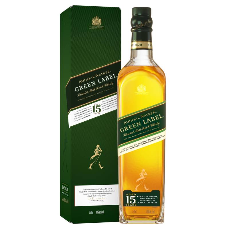 Johnnie Walker Green Label Scotch 750ml