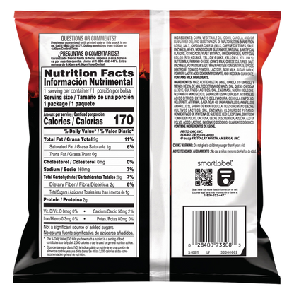 Doritos Dinamita Rolled Tortilla Chips Flamin' Hot Queso Flavored, 1.12oz