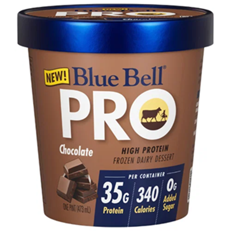 Blue Bell Pro Chocolate Ice Cream Pint 16oz