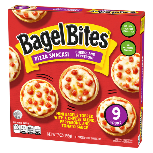 Bagel Bites Frozen Pepperoni Pizza Snacks 9ct 7oz
