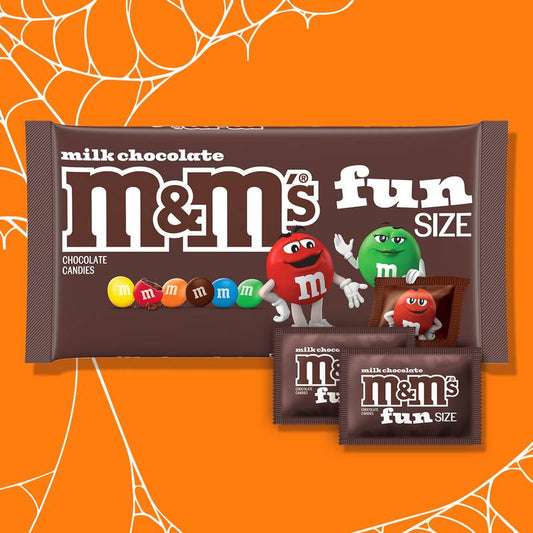 M&M's Fun Size Milk Chocolate Candy Bag, 24ct