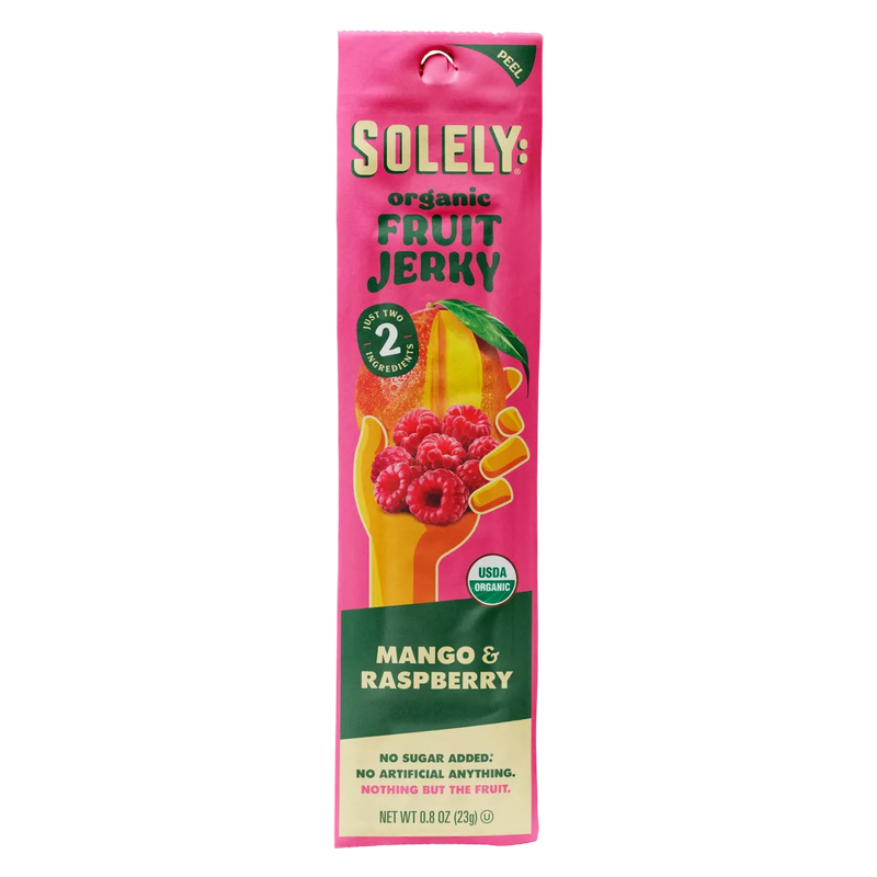Solely Fruit Jerky Mango & Raspberry, 0.8oz